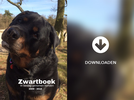 Zwartboek in beslag genomen honden 2009 - 2015